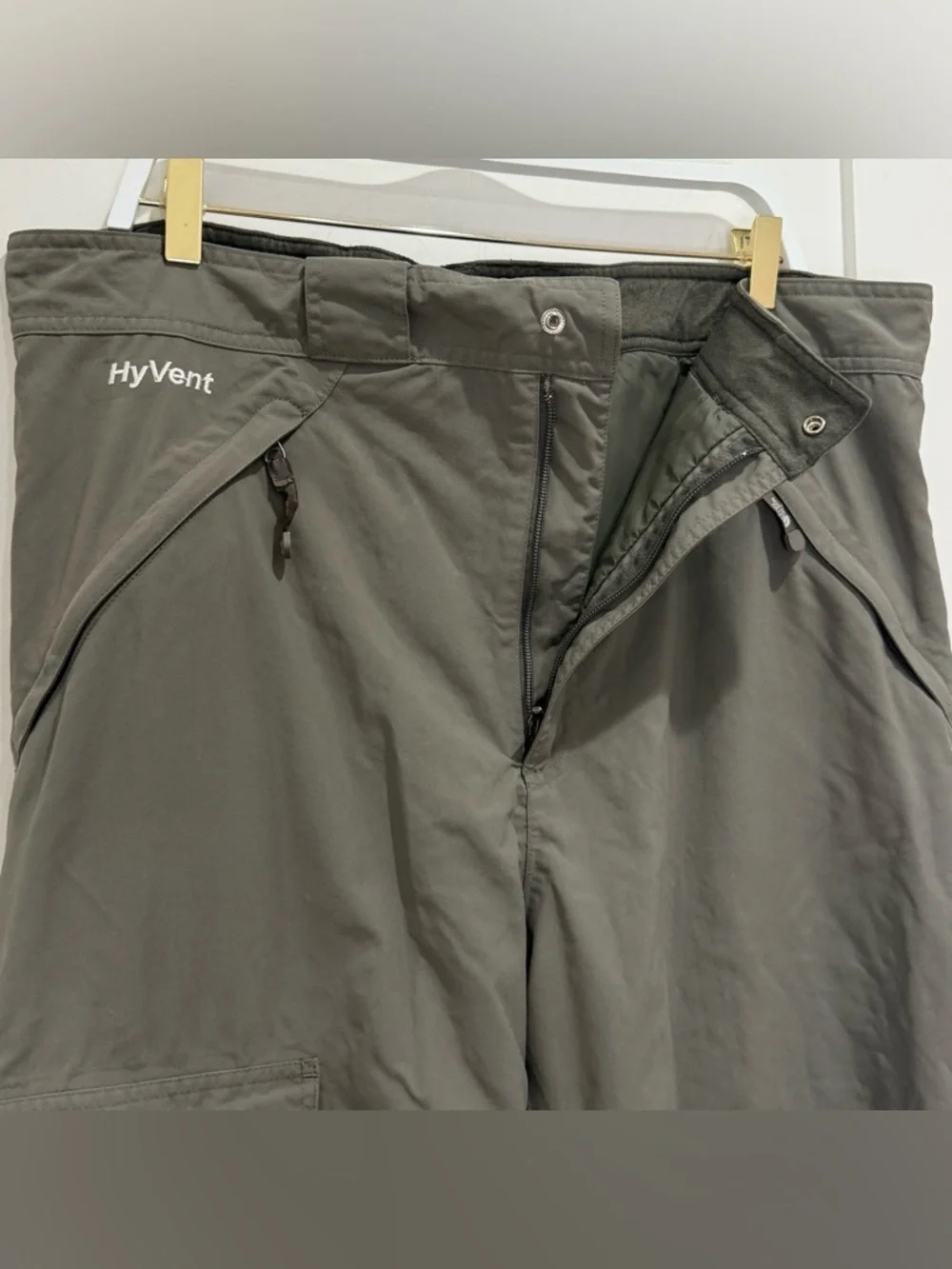 The North Face Hyvent Ski Pants Men’s XL Gray Waterproof Snowboard Outdoor Cargo